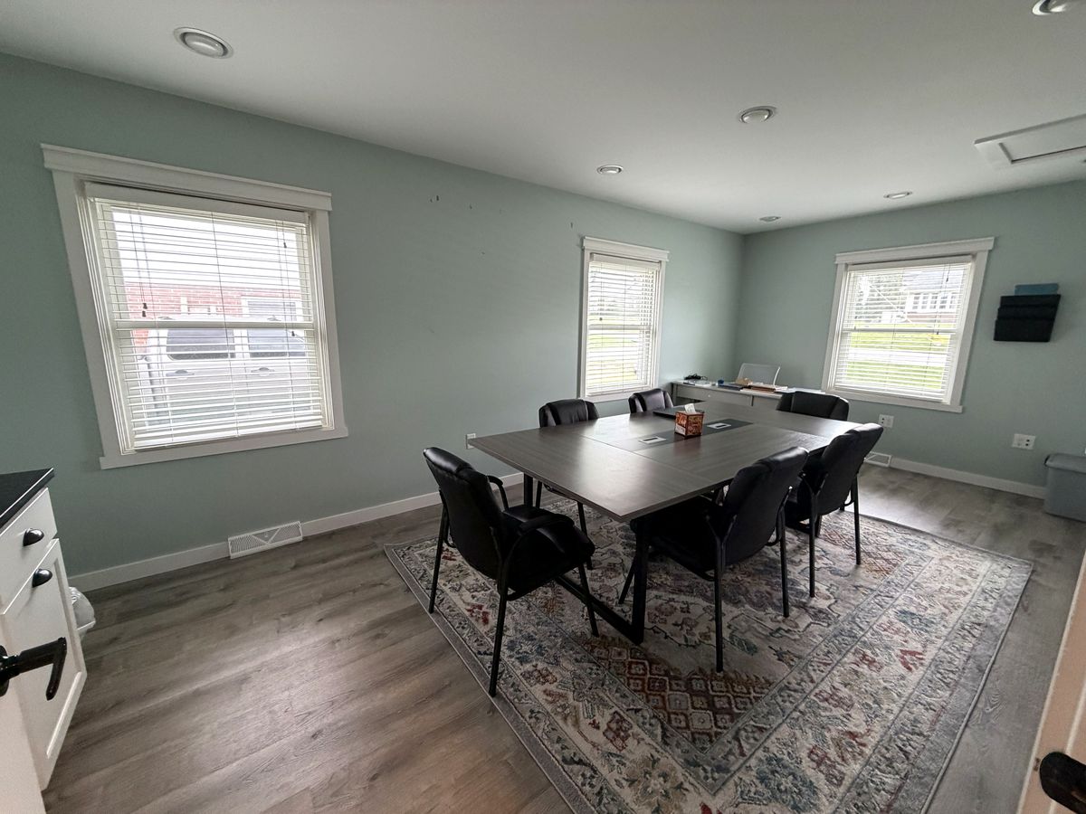 Main room with a large table and chairs
